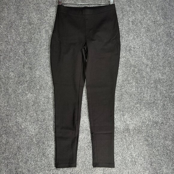 Chicos Pants Womens 4 Black Knit Stretch Ankle Tapered Leg Chicos 0 Pull On - Picture 6 of 7